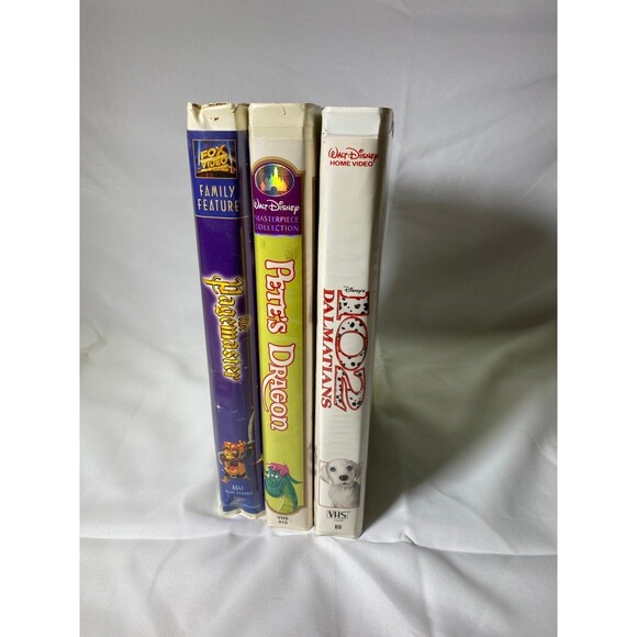 VHS 3 Bundle Pack, The Pagemaster, Pete’s Dragon and 102 Dalmatians - Picture 6 of 9